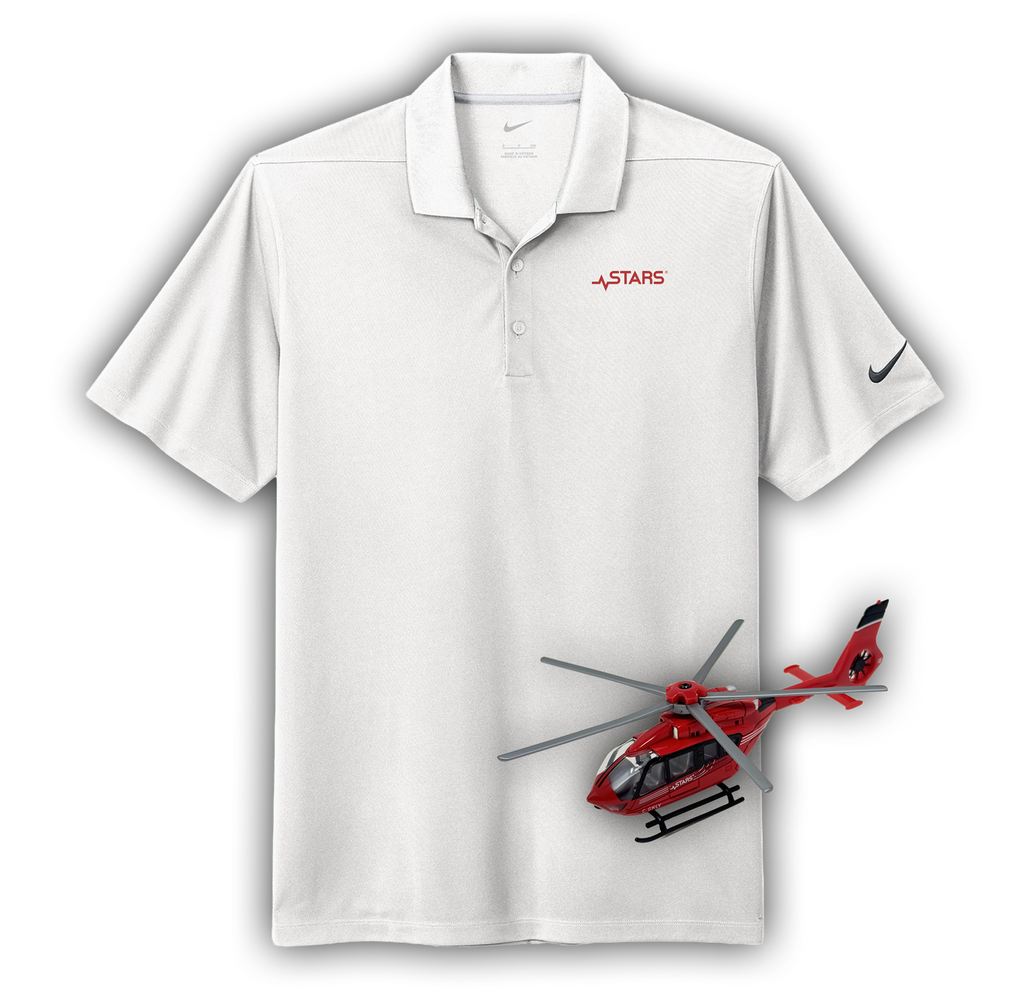 STARS Golf Polo & Toy Helicopter Bundle