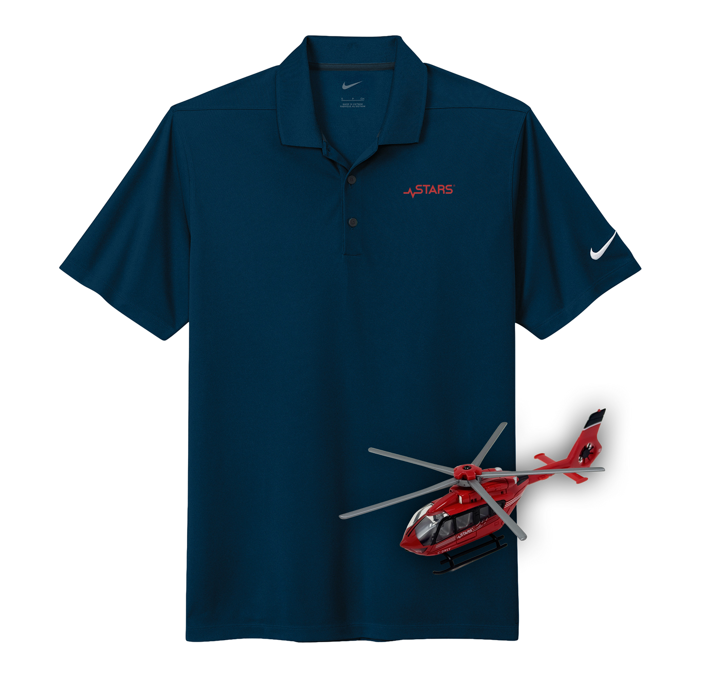 STARS Golf Polo & Toy Helicopter Bundle